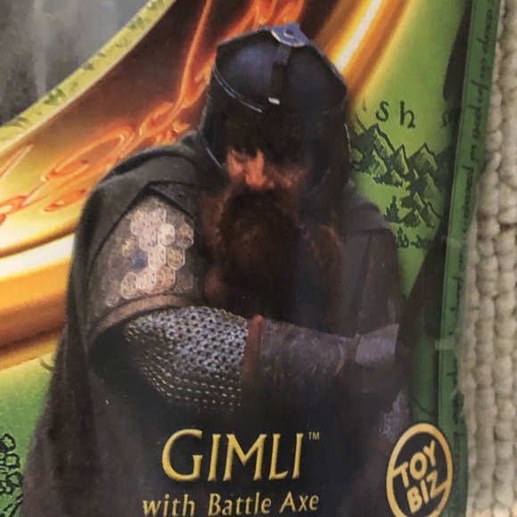 ToyBiz Lord Of The Rings The Fellowship Of The Ring Gimli Action Figure - Picture 4 of 12